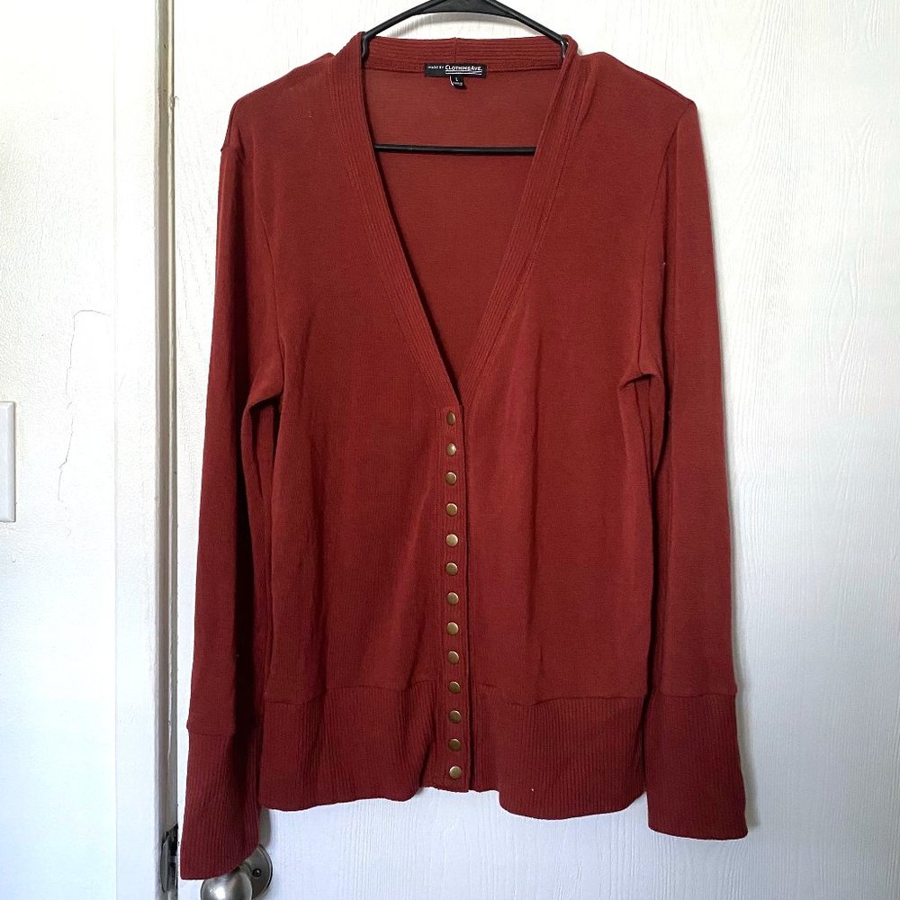Clothing Ave Copper Cardigan